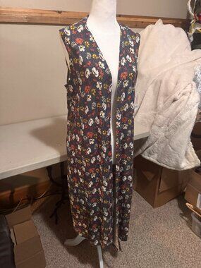 Lulu Roe Joy Open Vest Cardigan New